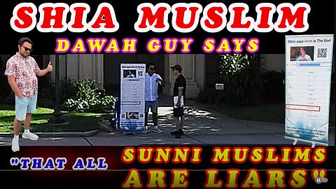 Shia Muslim Dawah guy says that all Sunni Muslims are liars./BALBOA PARK