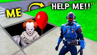 I Pretended To Be Pennywise In Fortnite (IT Clown)