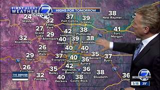 Monday evening forecast