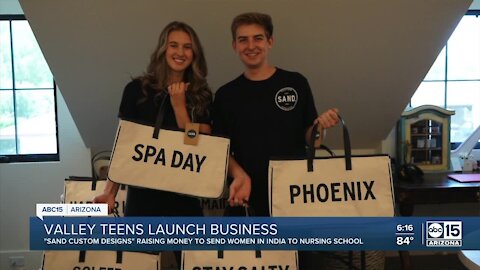 Scottsdale teens start tote company & hope to empower women in India