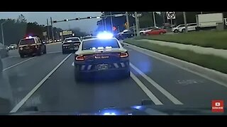 Florida Highway Patrol And Sheriff Department Hot Pursuit of Box truck