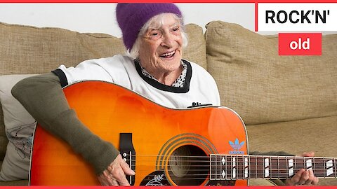 92-year-old drinks rum and follows rock band
