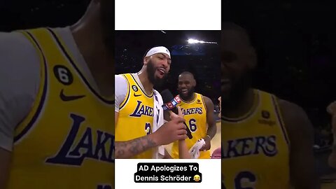 AD Apologizes To Dennis Schröder 😂