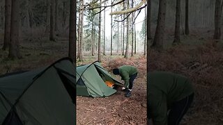 manipulating the tent door #snugpak #wildcamping #shortsvideo