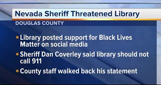 Nevada sheriff threatened a Douglas County library