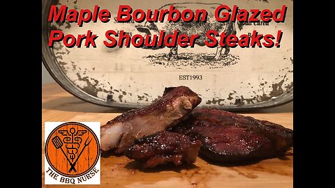 Maple Bourbon Glazed Pork Shoulder Steaks