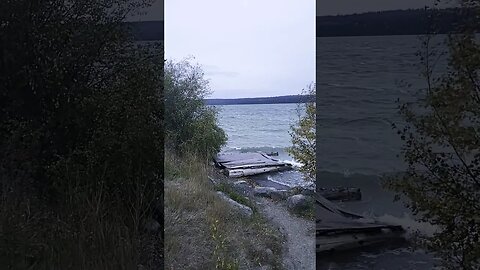 early morning Windstorm chimney Lake BC #camping #nature #campinglife