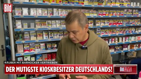 Kiosk Besitzer schlägt Räuber Bande in die Flucht Frankfurt