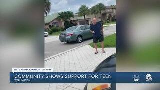 Community shows support for Wellington teen