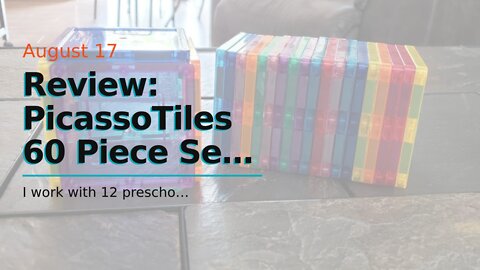 Review: PicassoTiles 60 Piece Set 60pcs Magnet Building Tiles Clear Magnetic 3D Building Blocks...