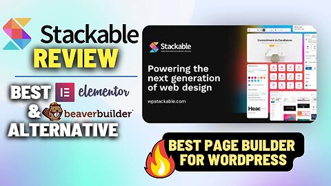 Stackable Review (Elementor Alternative) - Best Wordpress Page Builder