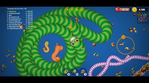 CASUAL AZUR GAMES Worms Zone .io - Hungry Snake 42