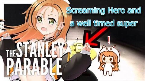 Vtuber Elena Plays [The Stanley Parable] Screaming Hero and Well timed Superchat