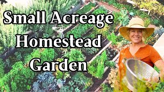 Self Sufficiency on Small Acreage - My Vegetable Garden Layout