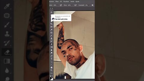 Luiz lins tendo as tatuagens removidas #photoshop #tattoo #luizlins