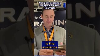Can police search a backpack incident to arrest?