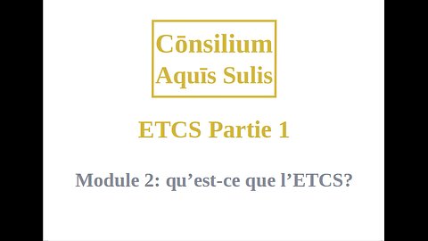 ETCS Partie 1 Module 2 (Français)