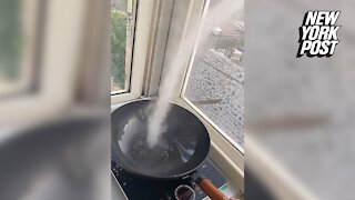Frying pan 'tornado' adds a twist to the kitchen