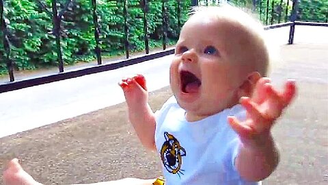 Try Not To Laugh: Babies Reaction Gone With The Wind |Cute Baby