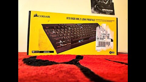 Corsair k70 mk.2 low profile mechanical keyboard unboxing