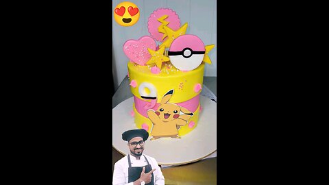 How to make POKÉMON Birthday Cake: SAMCAKESCRAFT #shorts #ytshorts #viral #trending