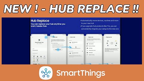 NEW Hub Replace Feature for SmartThings Hubs!