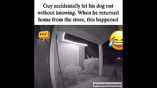 Terrified Guy Chased Home by his Own Loose Dog Unknowingly