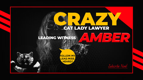 Crazy Cat Lady Lawyer Leading Witness Amber Heard
