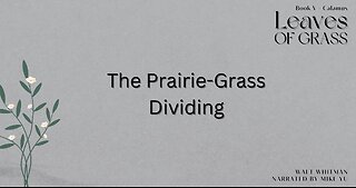 Leaves of Grass - Book 5 - The Prairie-Grass Dividing - Walt Whitman