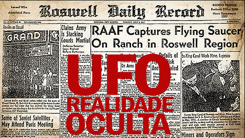 OVNIs Realidade Oculta | UFOs Hidden Secrets | JV Jornalismo Verdade