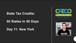 50 States in 50 Days - New York Tax Credits - Financial Services, Jobs, & Start-Ups