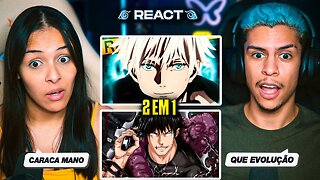 2 EM 1: GABRIZA - Satoru Gojo & Toji Fushiguro | [Casal Jounin React] 🔥