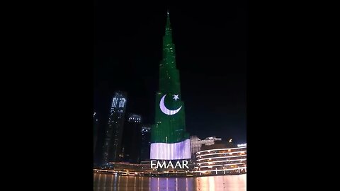 Pakistani Flag on Burj khalifa