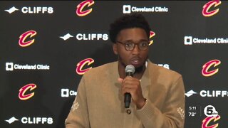 Cavs introduced new guard Donovan Mitchell at news conference Wednesday