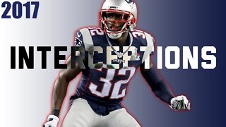 ALL PATRIOTS INTERCEPTIONS from 2017 - NFL DEFENSE HIGHLIGHTS