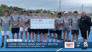 Olympic Heights boys tennis wins Baptist Sports performance