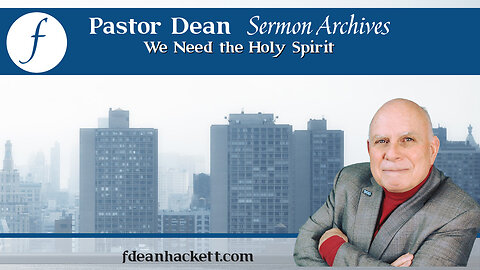 We Need the Holy Spirit