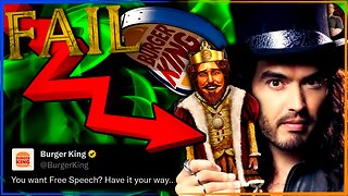 Russell Brand CANCELLED By WOKE Burgers! Burger King Pulls Rumble Ads in FREE SPEECH ATTACK!