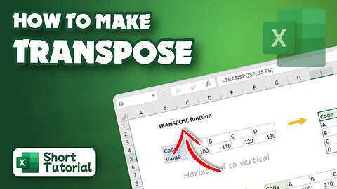 How to transpose in Excel