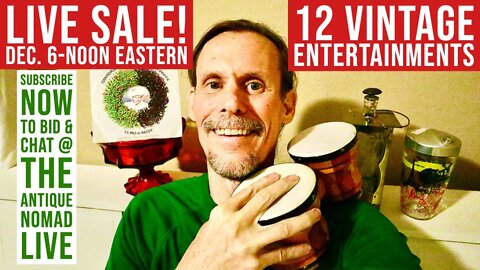LIVE SALE! LET US ENTERTAIN YOU | HOLIDAY VINTAGE HAPPY HOURS