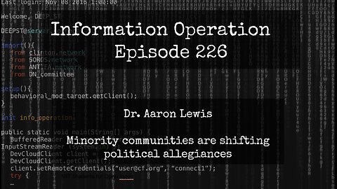 LIVE 11am EST: IO Episode 226 - Dr. Aaron Lewis - Attack On Free Speech