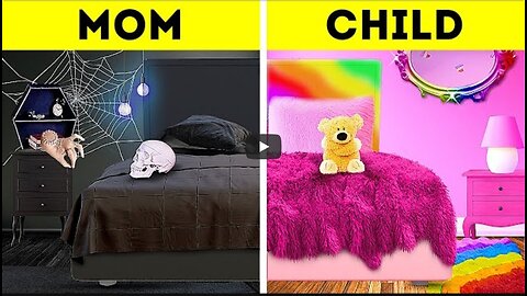 INCREDIBLE KIDS ROOM MAKEOVER 🌈|| Wednesday and Enid's Room Decoration