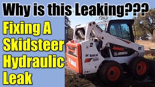 Bobcat ● Hydraulic Fluid Leak on Bobcat S570 Skidsteer. Where's it Leaking? Can I Fix It? ✅