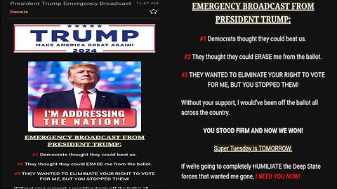 TRUMP'S SIXTH PRESIDENTIAL EMERGENCY BROADCAST MESSAGE- DECODE