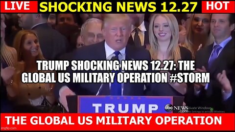 SHOCKING NEWS - Dec. 27, 2023 - The Global US Military Operation #STORM 2023/24