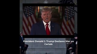 President Donald J Trump declares war on cartels