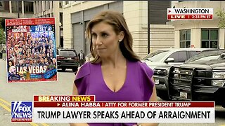Trump Lawyer Speaks Outside Head of Arraignment!!! Trump Lawyer Alina Habba to Speak At Aug. 25th
