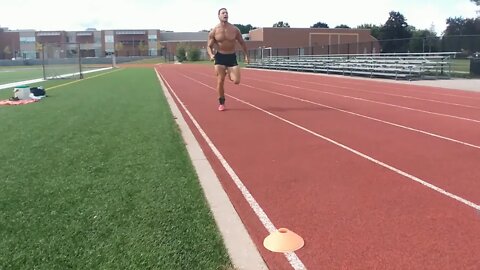 Trying some ankle and hand weights at the track: Results = a PR!