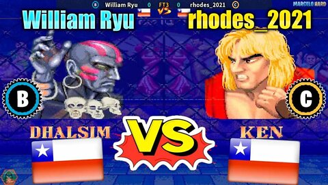 Street Fighter II': Champion Edition (William Ryu Vs. rhodes_2021) [Chile Vs. Chile]