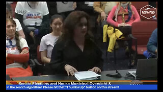 Huge testimony from the Arizona legislative hearing.